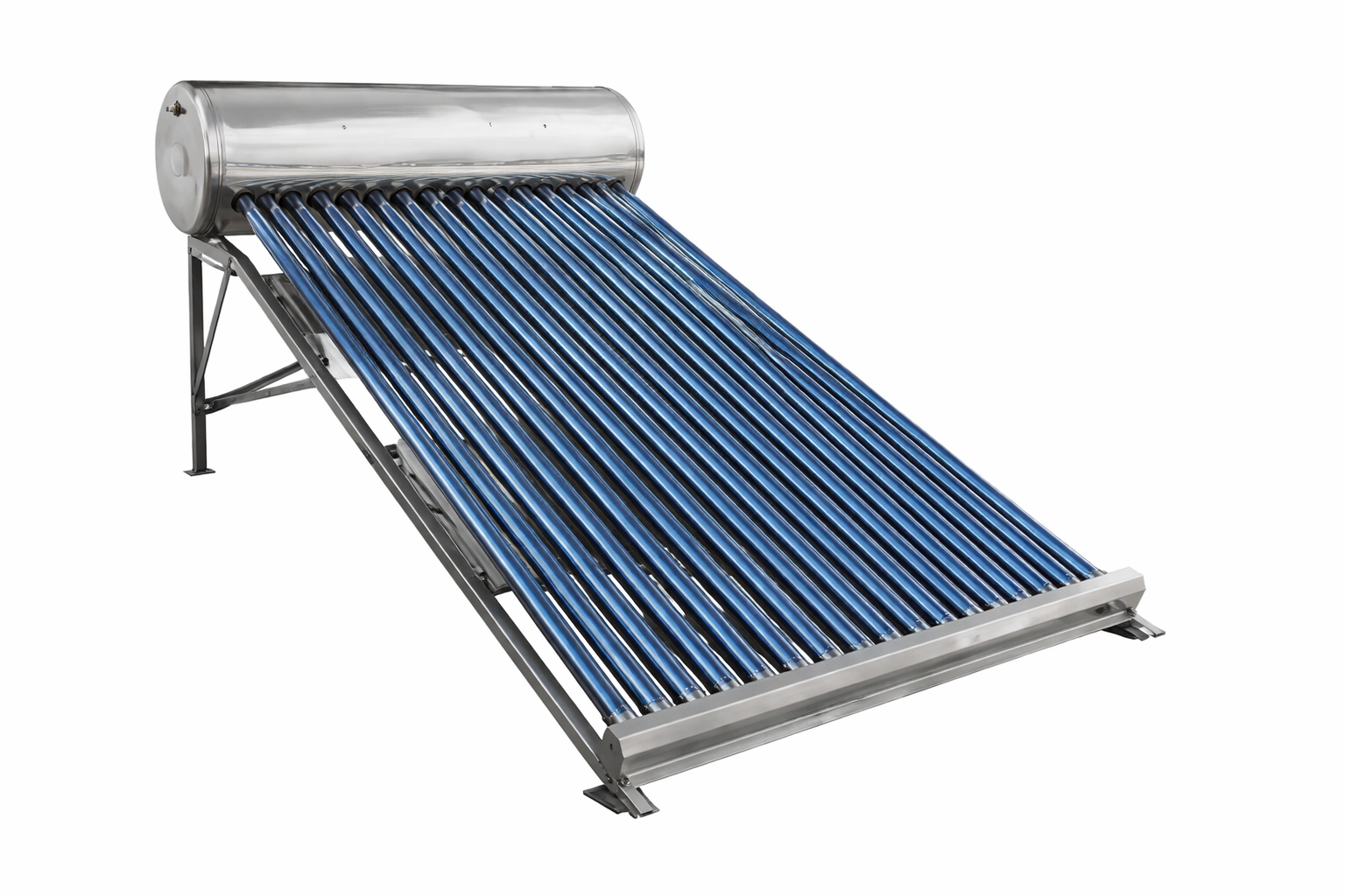 Calentador solar de 16 tubos para 4 a 5 personas